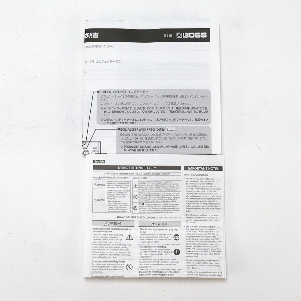 【中古】 BOSS MT-2W WAZA CRAFT Metal Zone メタルゾーン ディストーション ギターエフェクター 付属品