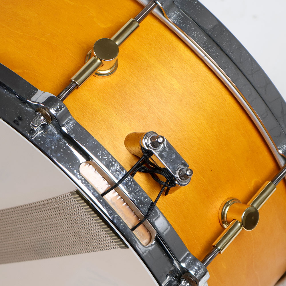 【中古】 スネアドラム カノウプス CANOPUS MO-1455 Natural Oil スネアドラム 側面