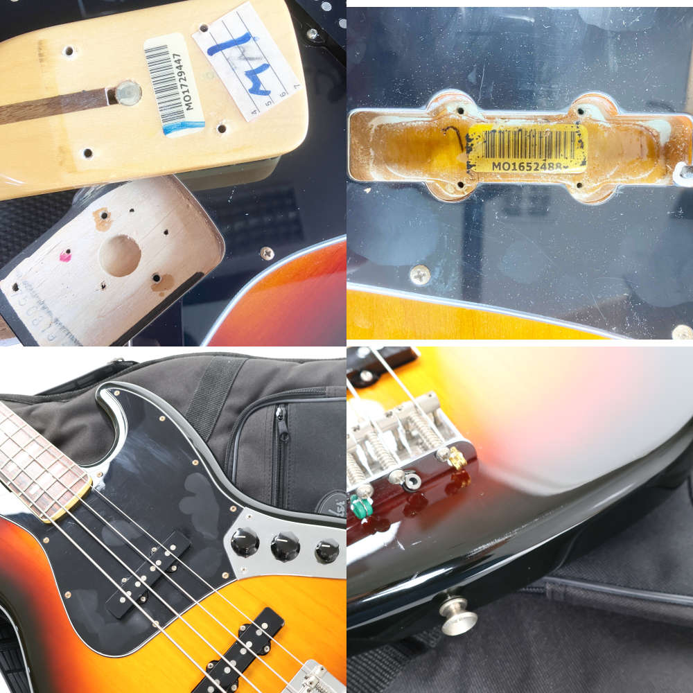 【中古】Fender Mexico フェンダー Classic Series 70s Jazz Bass 3-Color Sunburst ジャズベース エレキベース 内部 傷