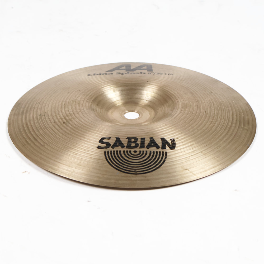 【中古】 チャイナスプラッシュシンバル セイビアン SABIAN AA CHINA SPLASH 8インチ 本体画像 斜め