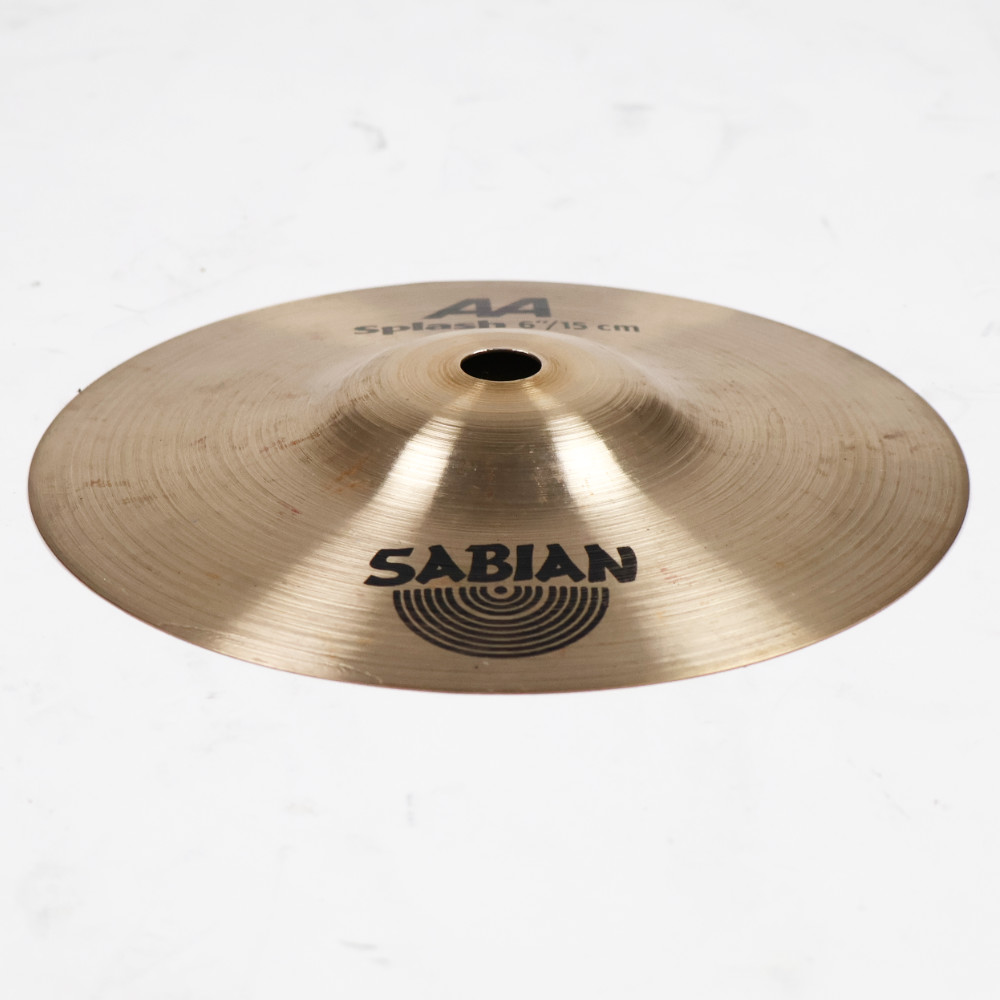 【中古】 スプラッシュシンバル セイビアン SABIAN AA SPLASH 6インチ 本体画像 斜め