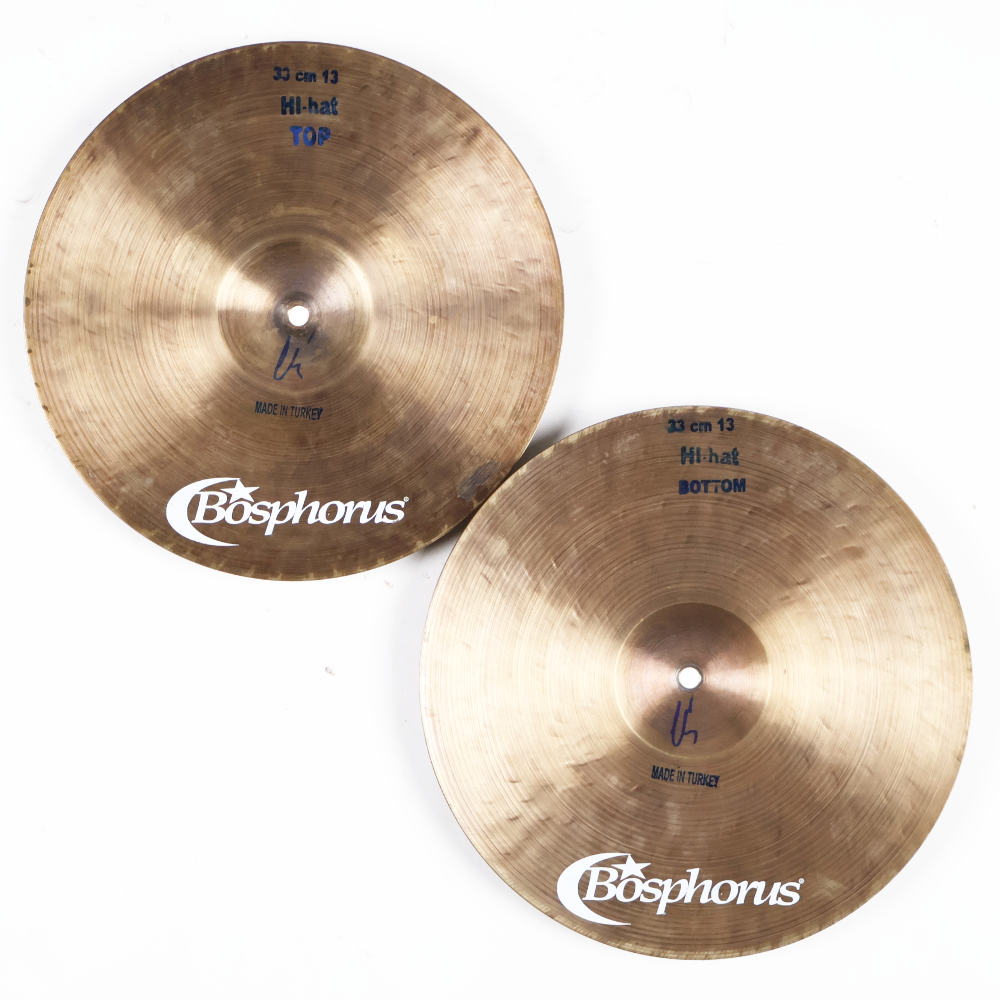 【中古】 ハイハットシンバル ペア ボスフォラスシンバル Bosphorus Cymbals 20th Anniversary Series Hi-Hat 13インチ ペア 本体画像 裏 