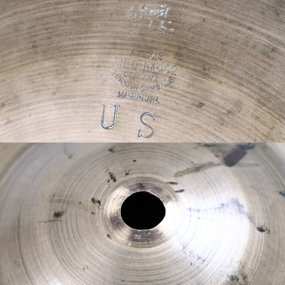 【中古】 ハイハットシンバル ペア ジルジャン ZILDJIAN A Zildjian HIHAT Pair 12インチ ペア USスタンプ付き 1940s ビンテージシンバル シリアル