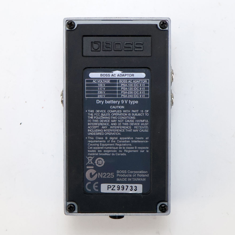 【中古】スーパーコーラス エフェクター BOSS CH-1 Super Chorus ギターエフェクター コーラス 裏面