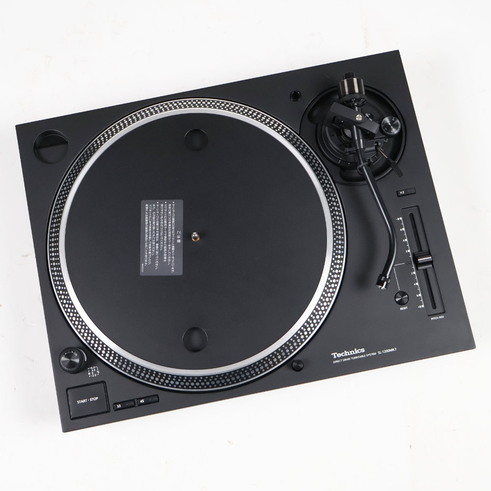 【中古】 ターンテーブル レコードプレイヤー TECHNICS SL-1200MK7-K ダイレクトドライブターンテーブルシステム テクニクス 本体画像