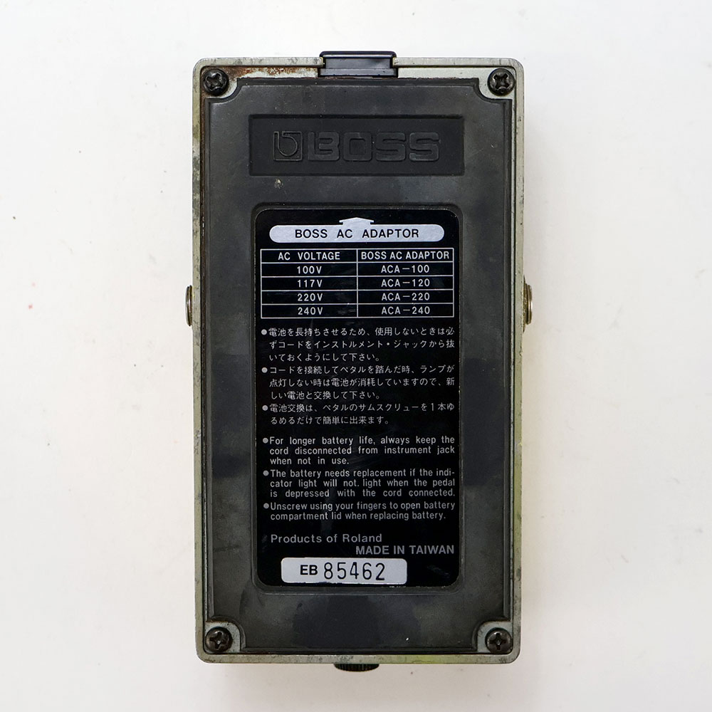 【中古】ターボオーバードライブ エフェクター BOSS OD-2 TURBO OverDrive ボス ギターエフェクター 裏面