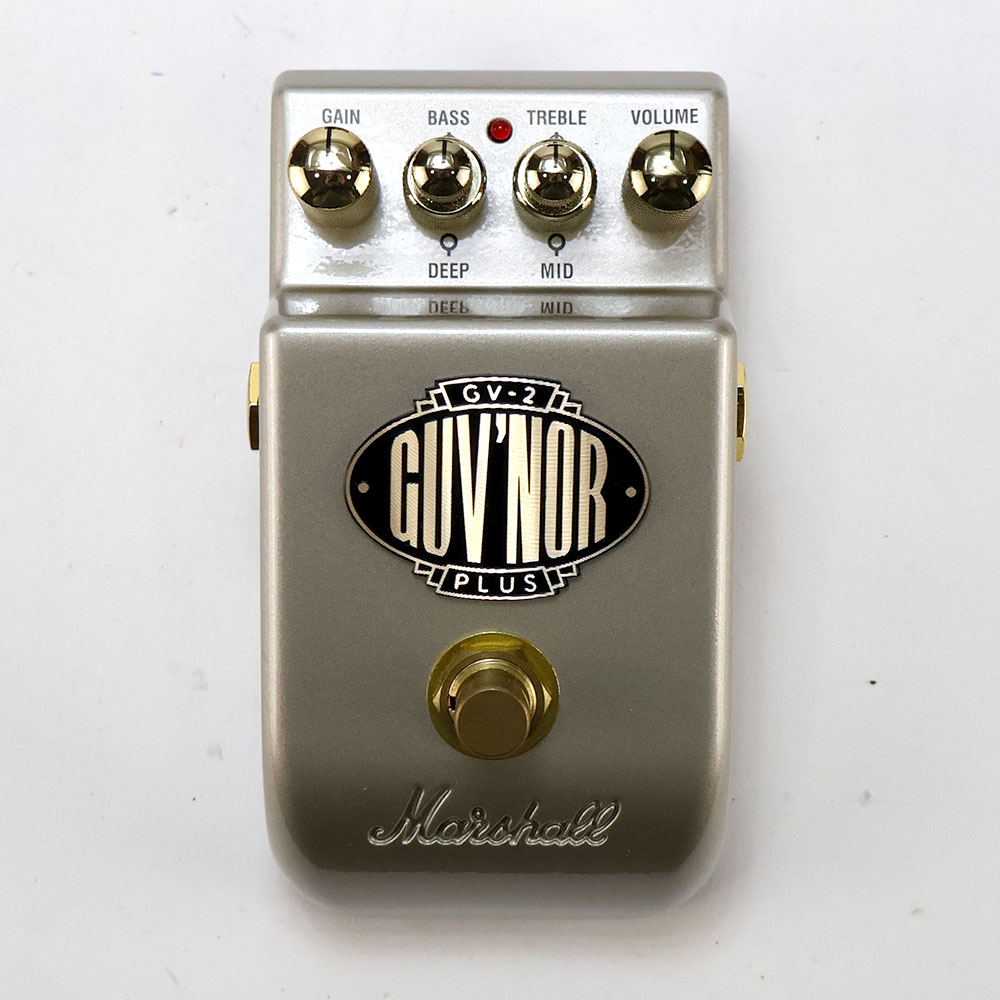 【中古】 オーバードライブ エフェクター MARSHALL Gv-2 Guv’Nor Plus ギターエフェクター 正面