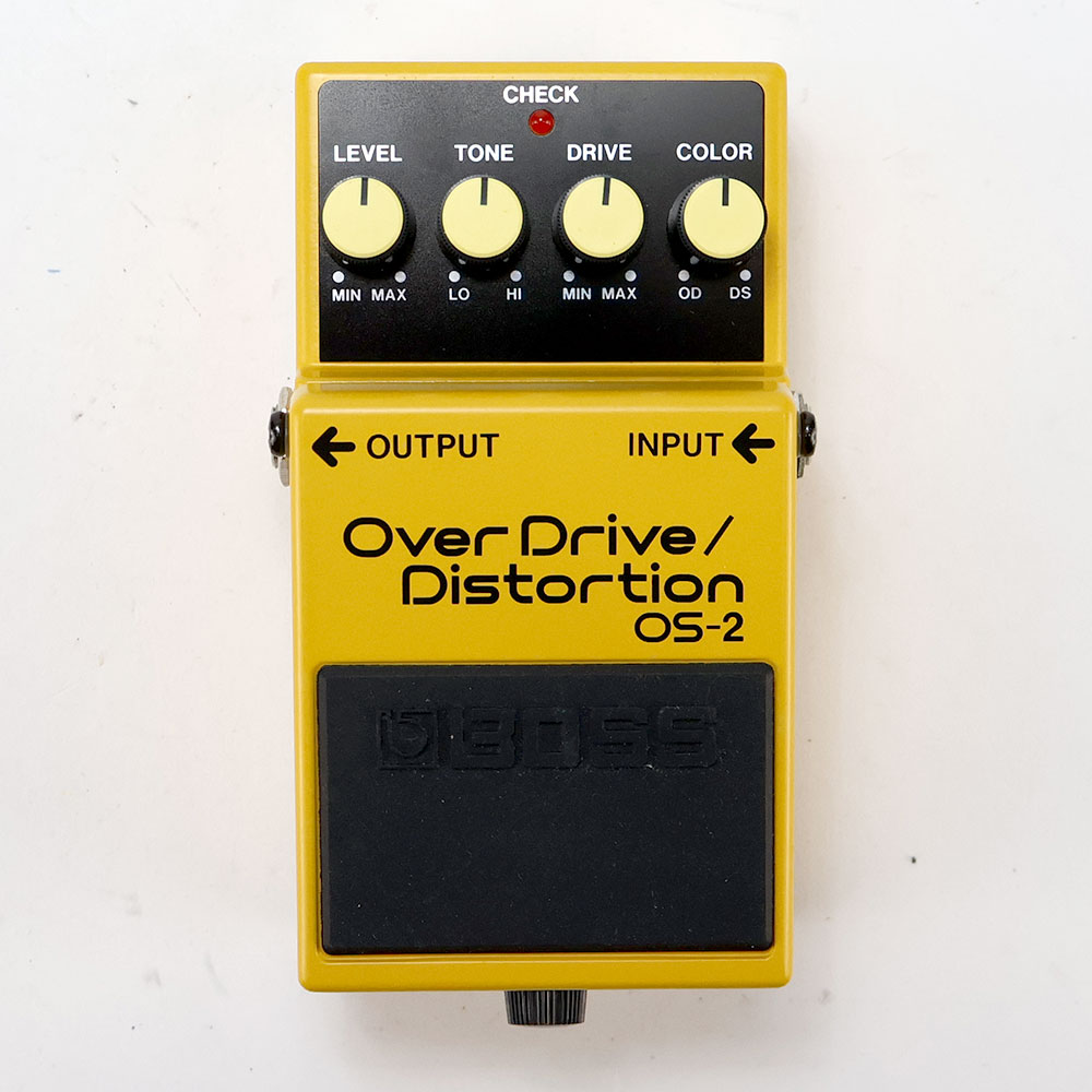 【中古】オーバードライブ ディストーション エフェクター BOSS OS-2 OverDrive Distortion ギターエフェクター 正面
