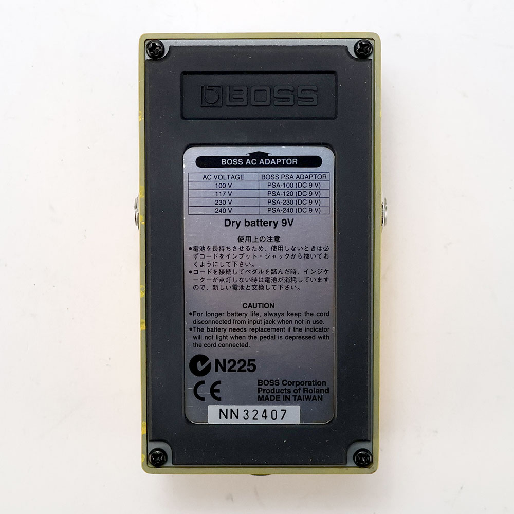 【中古】オーバードライブ ディストーション エフェクター BOSS OS-2 OverDrive Distortion ギターエフェクター 裏面