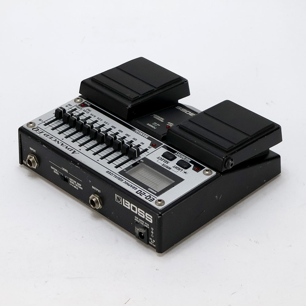 【中古】 イコライザー BOSS EQ-20 Graphic Equalizer ADVANCED EQ グラフィックイコライザー グライコ ギターエフェクター 全体