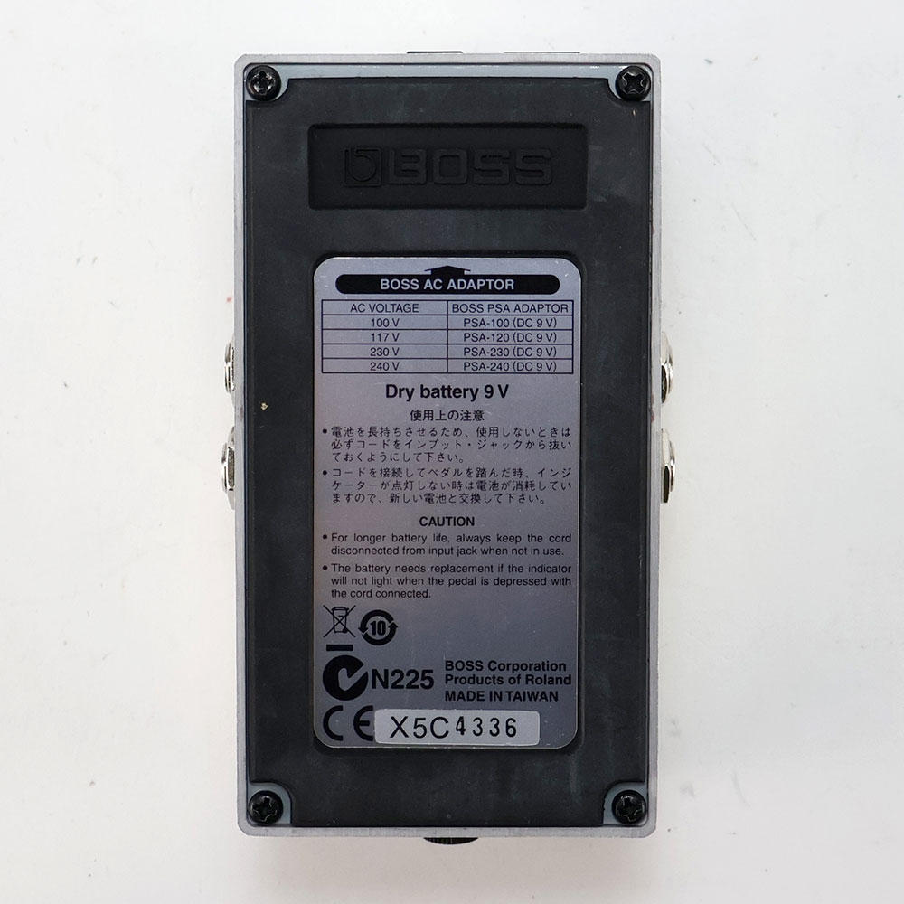 【中古】 ノイズサプレッサー エフェクター BOSS NS-2 Noise Suppressor ギターエフェクター 裏面