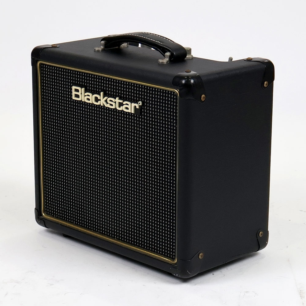 【中古】 ギターアンプ コンボ 小型真空管アンプ BLACKSTAR HT-1R 1w 1ワット フルチューブ リバーブ搭載 ブラックスター 全体