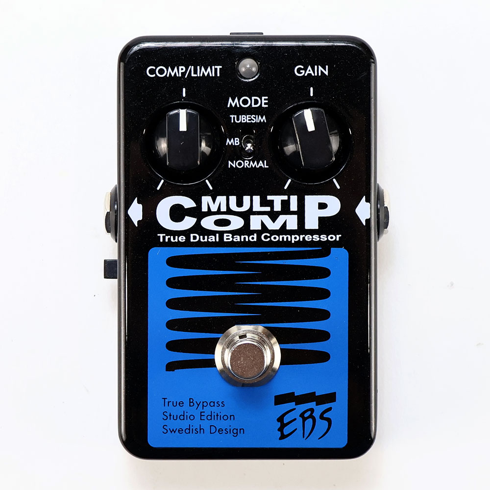 【中古】 EBS Multi Comp Studio Edition 2ノブ コンプレッサー ベースエフェクター 正面