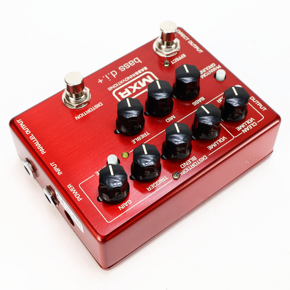【中古】 ベース用ダイレクトボックス MXR M80IK Bass D.I.＋ 限定カラー ベースディストーション ベースエフェクター 本体画像 斜め 2