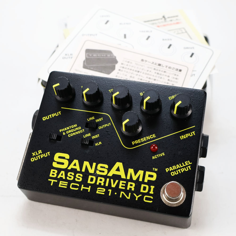 【中古】サンズアンプ ベースドライバーDI TECH21 SansAmp BASS DRIVER DI 旧仕様 ベース用DI プリアンプ