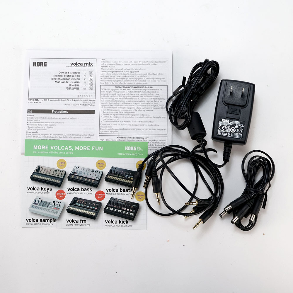 【中古】 KORG volca mix ボルカミックス アナログパフォーマンスミキサー 付属品