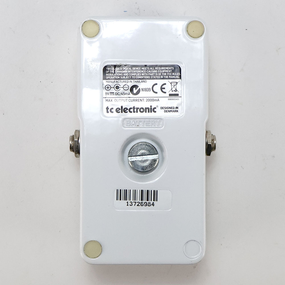 【中古】 ポリチューン2 ギターチューナー tc electronic PolyTune 2 ポリフォニックチューナー 裏面