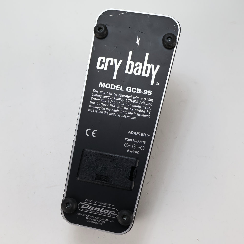 【中古】 ワウ エフェクター JIM DUNLOP Cry Baby GCB-95 ワウペダル 底面