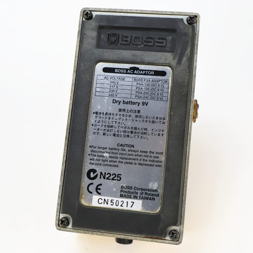【中古】 オーバードライブ エフェクター BOSS OD-3 Over Drive ギターエフェクター 本体画像 裏 