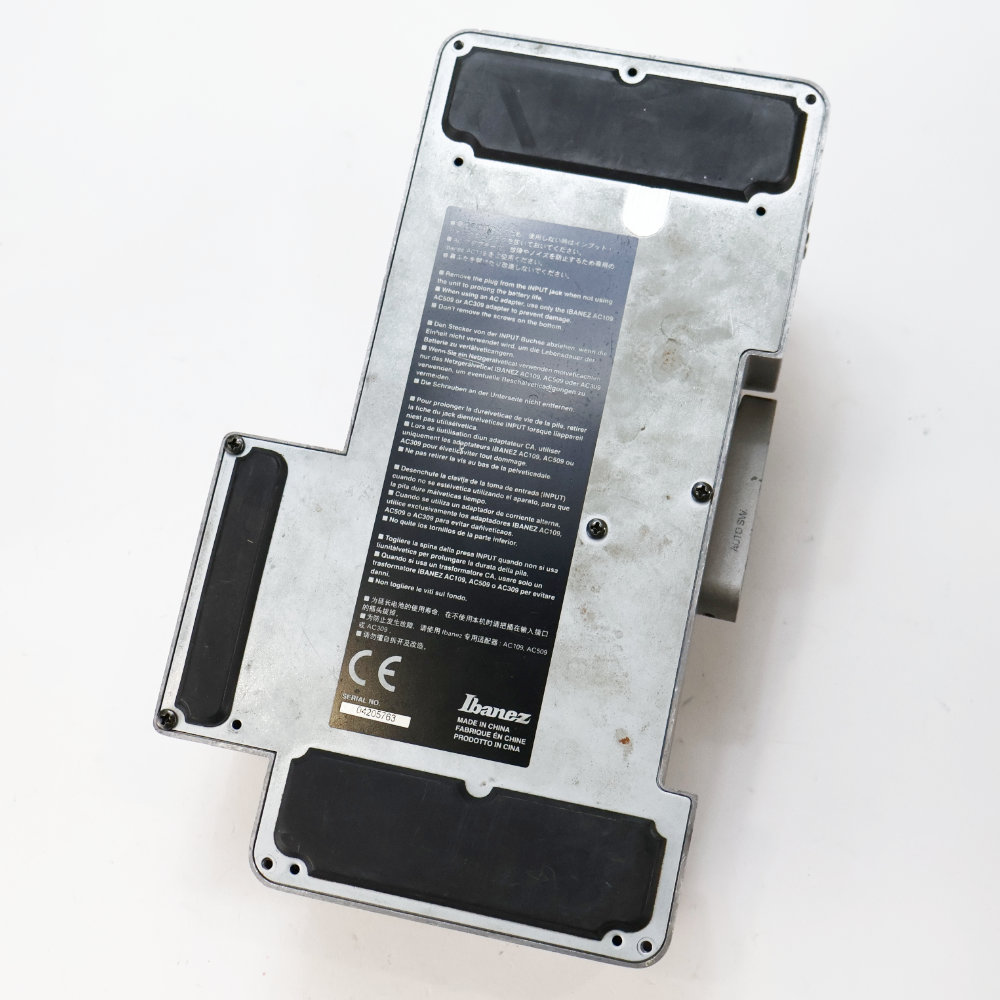 【中古】 ワウペダル IBANEZ WD7 ギターエフェクター 本体画像 裏 