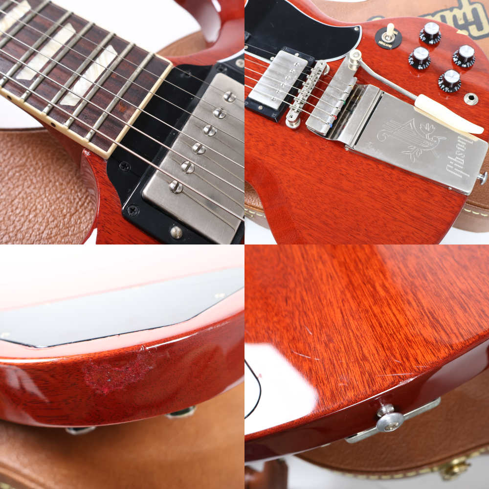 【中古】 エレキギター Gibson SG Standard ’61 Maestro Vibrola Vintage Cherry 2021年製 ギブソン SG マエストロヴァイブローラ搭載 傷