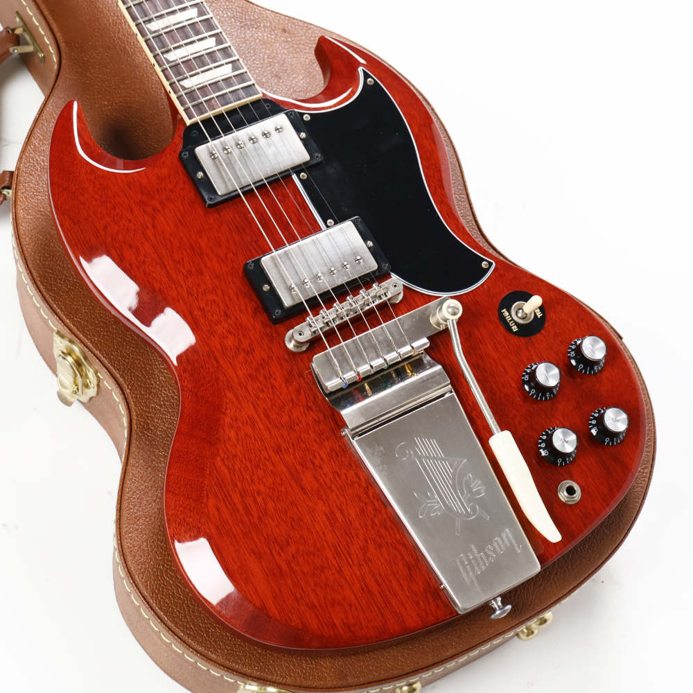 【中古】 エレキギター Gibson SG Standard ’61 Maestro Vibrola Vintage Cherry 2021年製 ギブソン SG マエストロヴァイブローラ搭載 ボディ画像 
