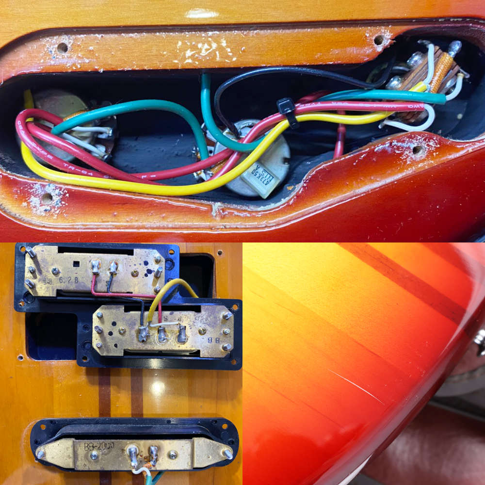 【中古】YAMAHA ヤマハ BB2000 Broad Bass 2000 1983年製 エレキベース 内部 傷