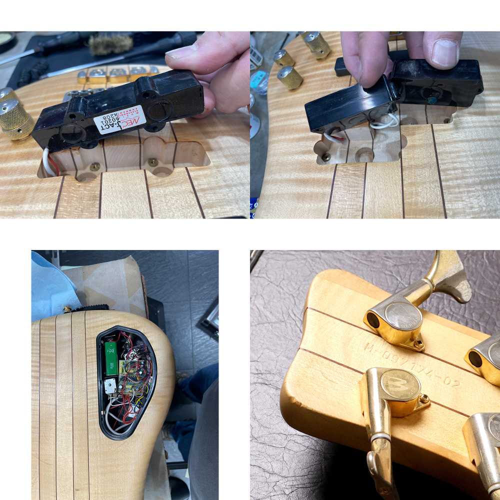 【中古】WARWICK ワーウィック Streamer Stage I 4st Natural Oil Finish 2002年製 エレキベース スルーネック ピックアップ、傷