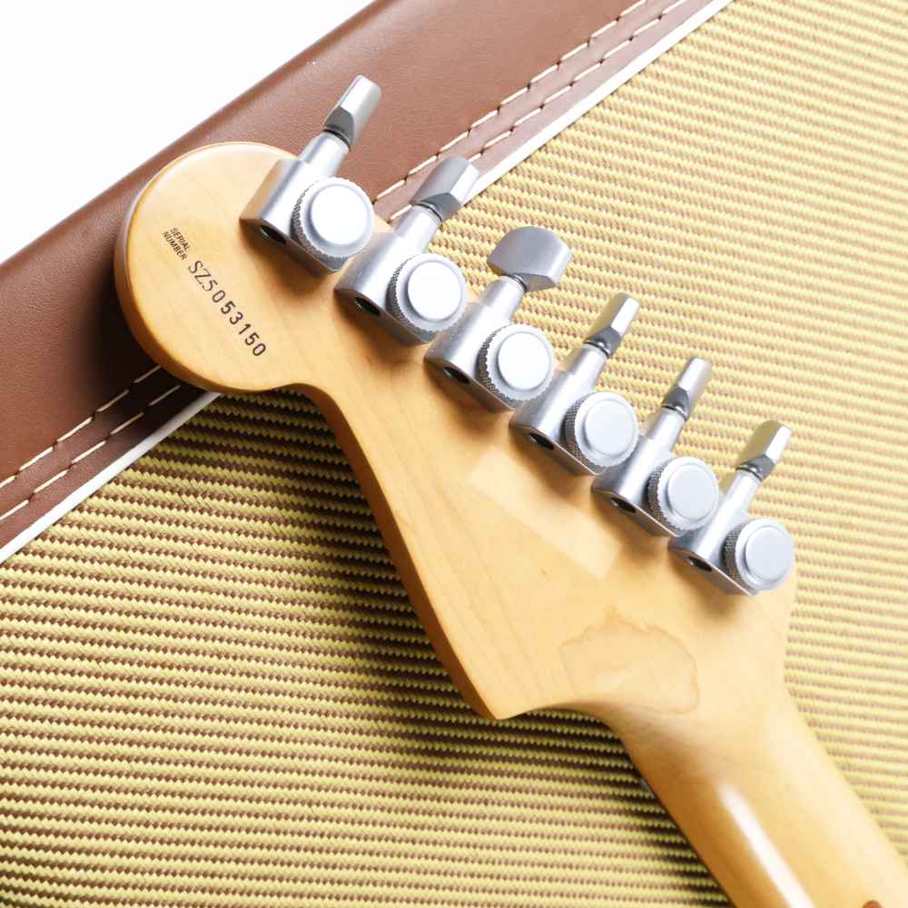 【中古】 エレキギター Fender Jeff Beck Stratocaster Rosewood Fingerboard Olympic White 2005年製 フェンダー ジェフ・ベック ストラトキャスター ノイズレスピックアップ搭載 ヘッド裏画像