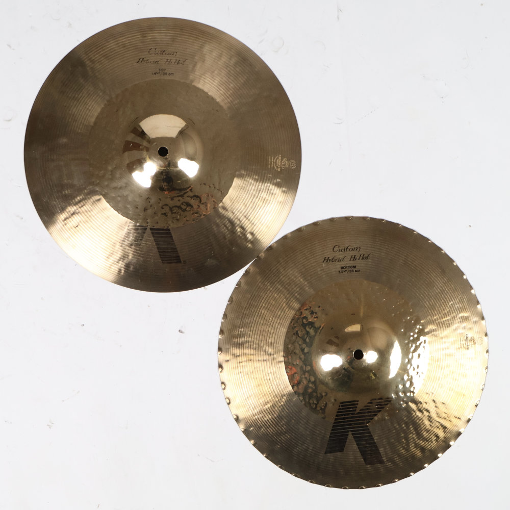 【中古】ハイハットシンバル ペア ジルジャン Zildjian K CUSTOM HYBRID HIHATS PAIR 14 1/4インチ