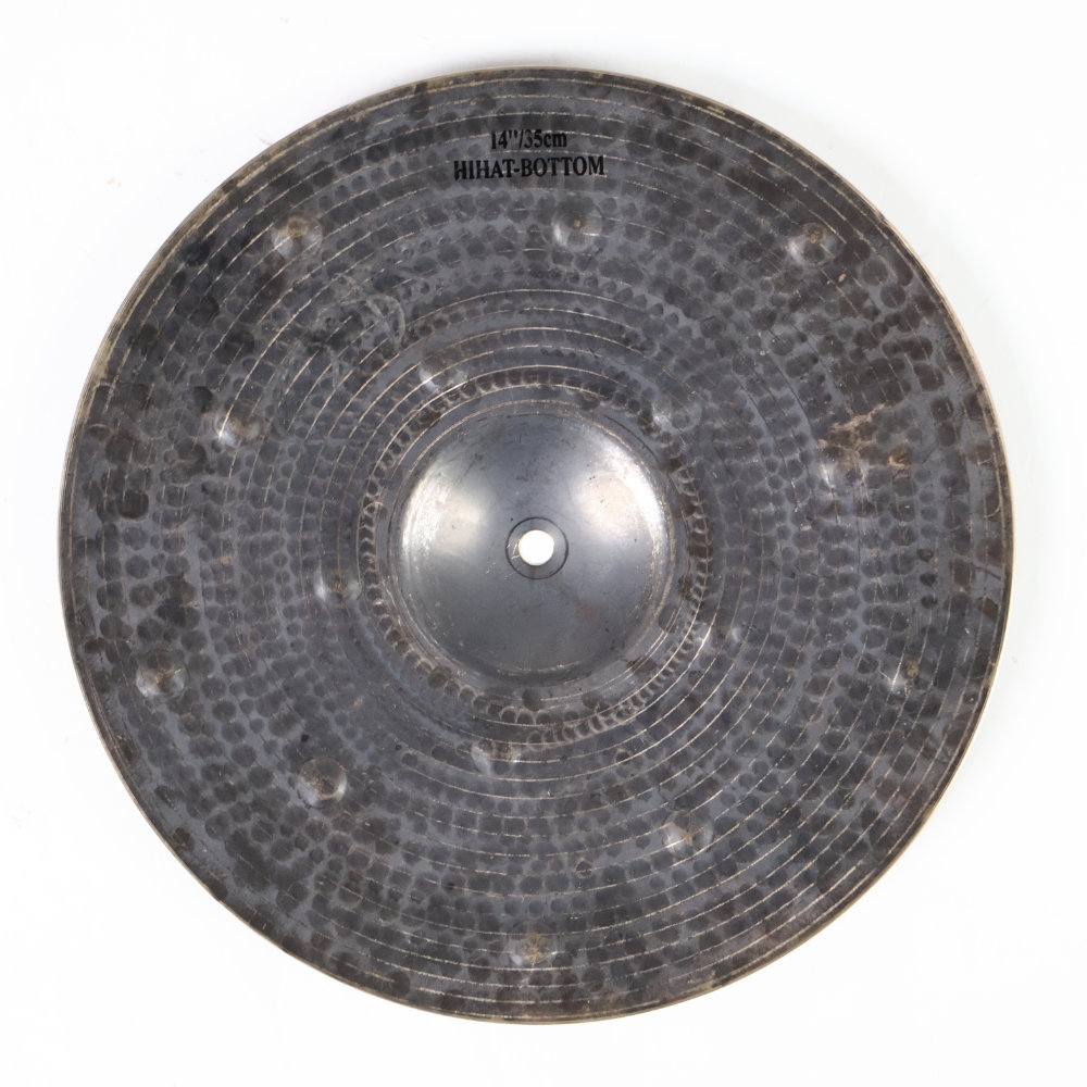 【中古】 ハイハットシンバル ボトムのみ イスタンブール メメット istanbul Mehmet IMC Dark HI-HATS Bottom 14インチ ボトム 裏面