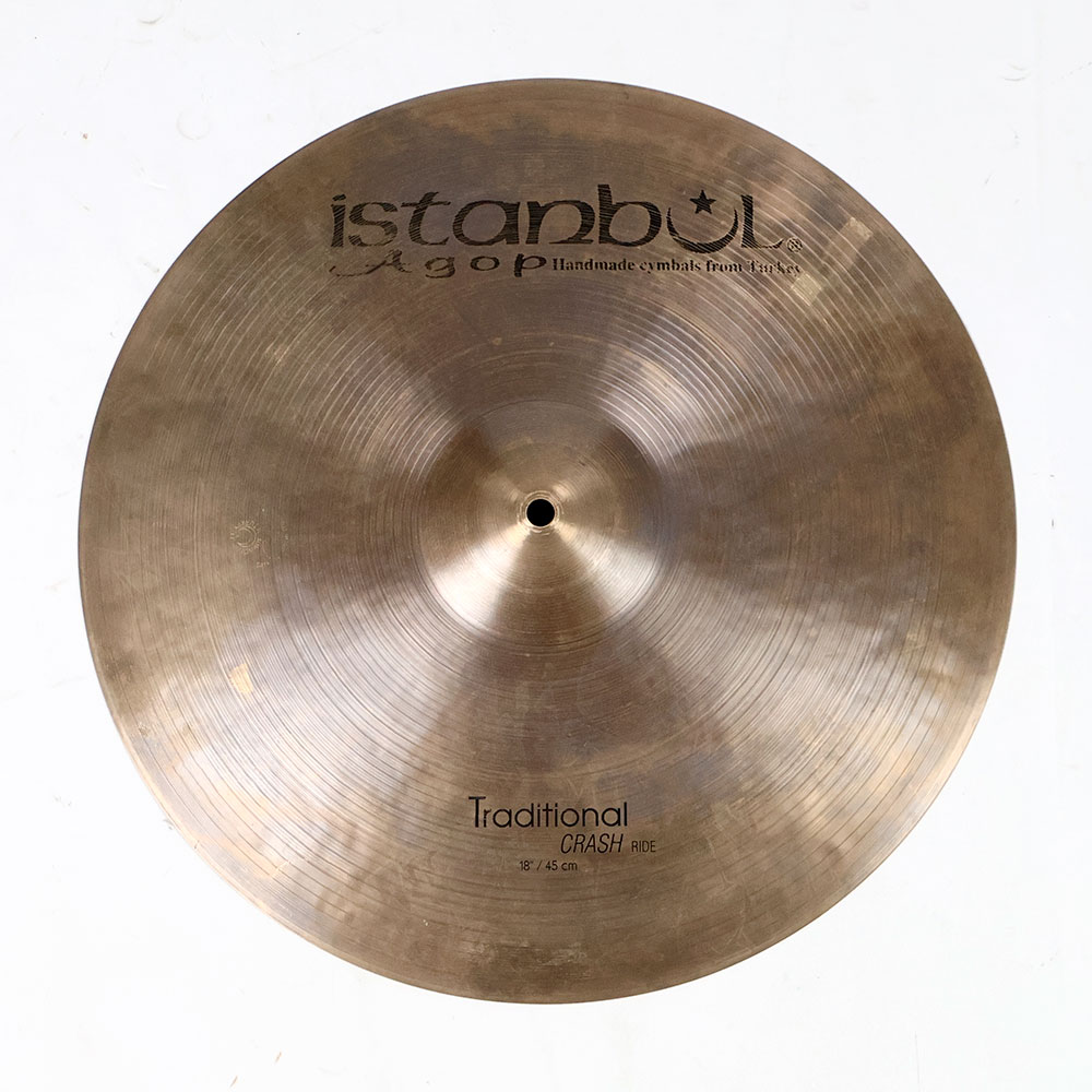 【中古】ライドシンバル イスタンブール istanbul AGOP Traditional CRASH RIDE 18インチ