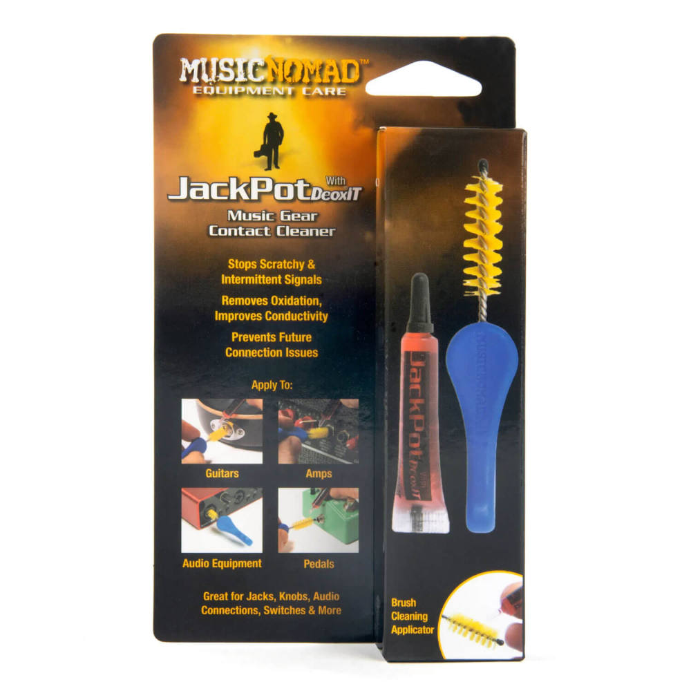 MUSIC NOMAD ミュージックノマド MN287 JackPot Music Gear Contact Cleaner 楽器機材用接点クリーナー&クリーニングブラシ パッケージ画像