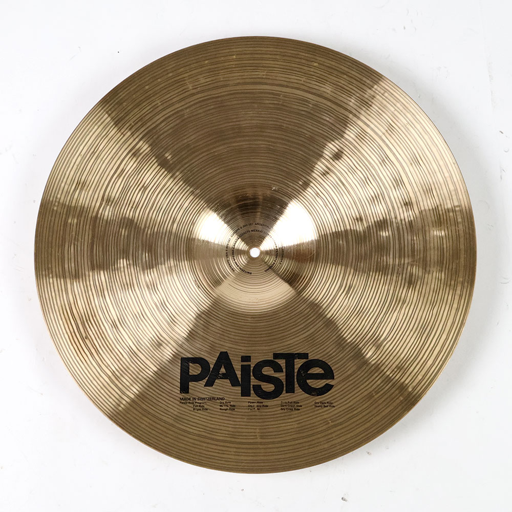 【中古】 ライドシンバル パイステ PAISTE Signature Power Ride 22インチ 裏面