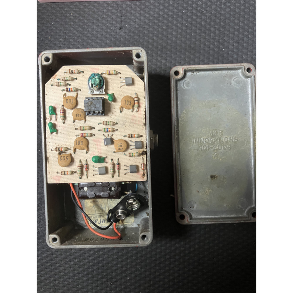 【中古】コンプレッサー エフェクター MXR DYNA COMP Block Logo 1980年製 ダイナコンプ ギターエフェクター 内部