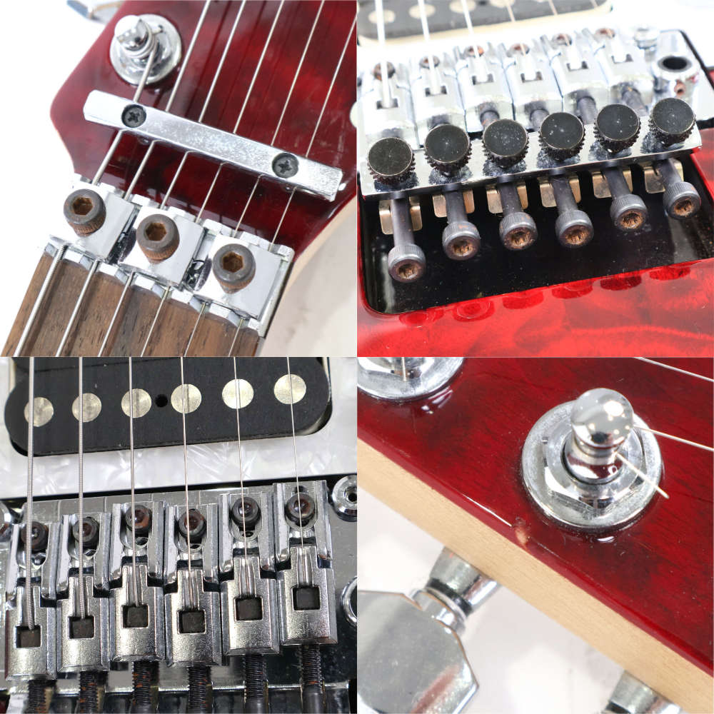 【中古】 エレキギター SCHECTER SD-2-24-AL RED/R See-thru Red シェクター ALDER アルダーバック 詳細画像