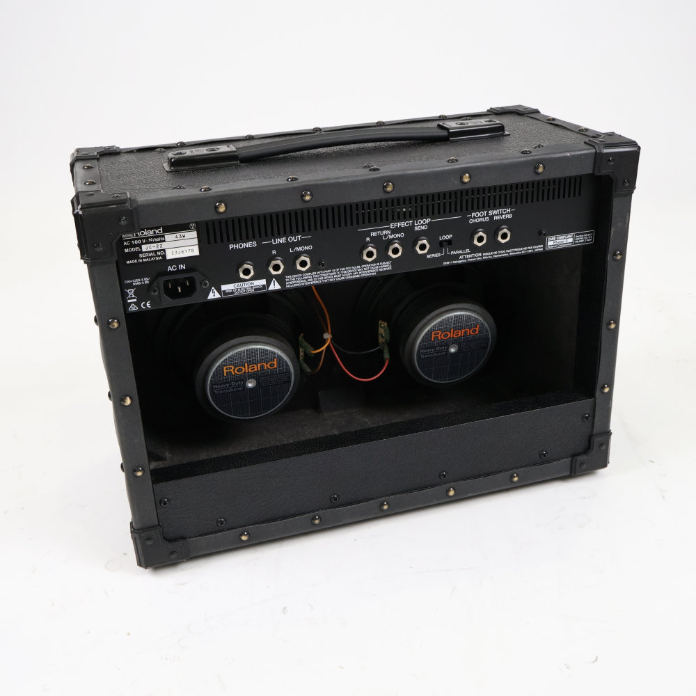【中古】 ROLAND JC-22 Jazz Chorus Guitar Amplifier ジャズコーラス ギターアンプ 背面