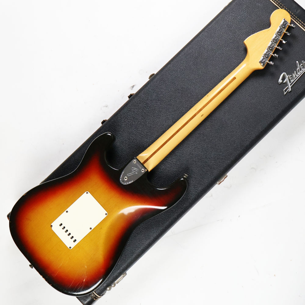 【中古】 エレキギター Fender Stratocaster 3-Tone Sunburst 70’s 1972年製ネック 1974年製ピックアップ フェンダー ストラトキャスター 1970年代 ボディバック画像 