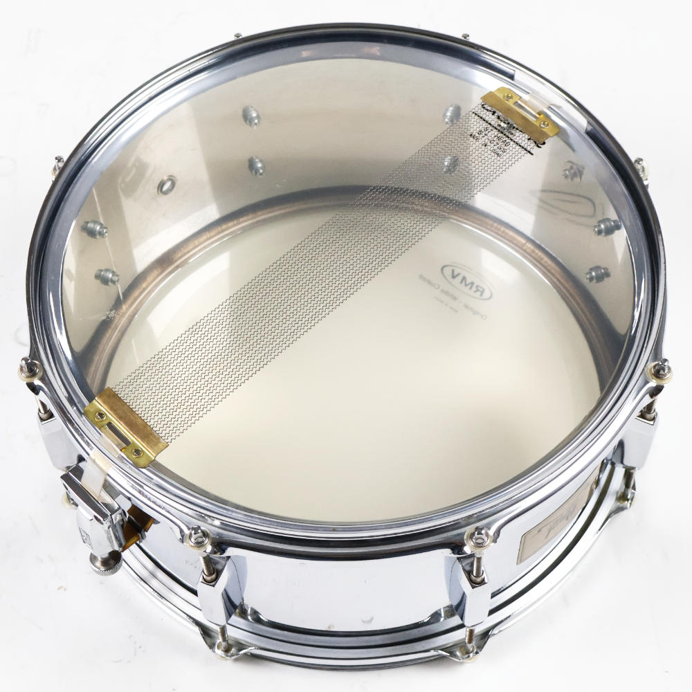 【中古】 スネアドラム パール Pearl Steel shell 14x6.5 本体画像 裏 