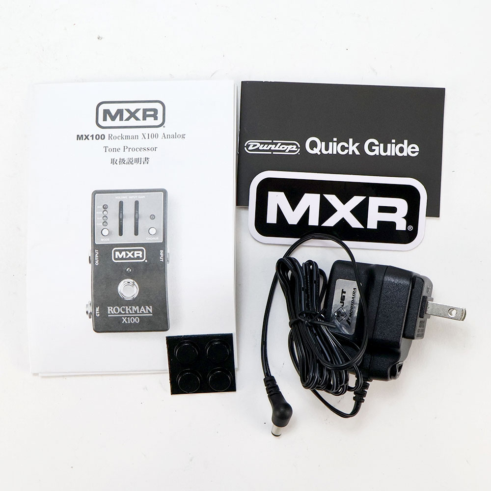 【中古】 MXR エムエックスアール MX100 MXR Rockman X100 Analog Tone Processor ディストーション ギターエフェクター 付属品