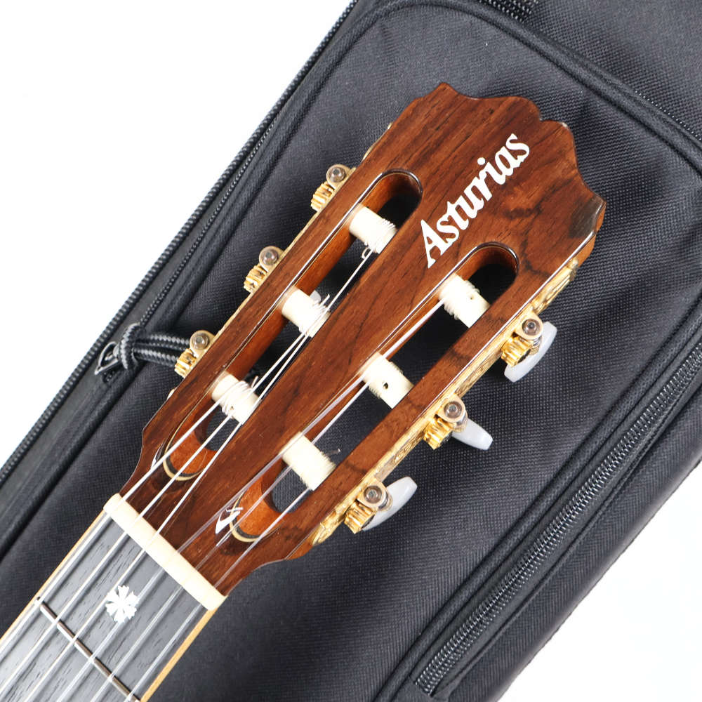 【中古】 クラシックギター エレガット Asturias Recording Rose S 2006年製 アストリアス レコーディングローズ L.R. Baggsピックアップ搭載 スプルーストップ ローズウッドバック&サイド ヘッド画像