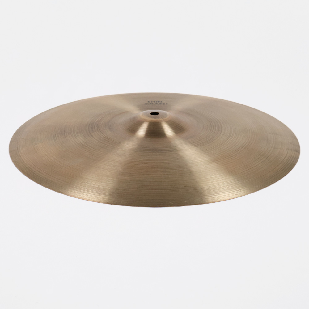 【中古】 クラッシュシンバル ジルジャン ZILDJIAN A Zildjian THIN CRASH 16インチ 70s〜80s クラッシュシンバル 本体画像 斜め 