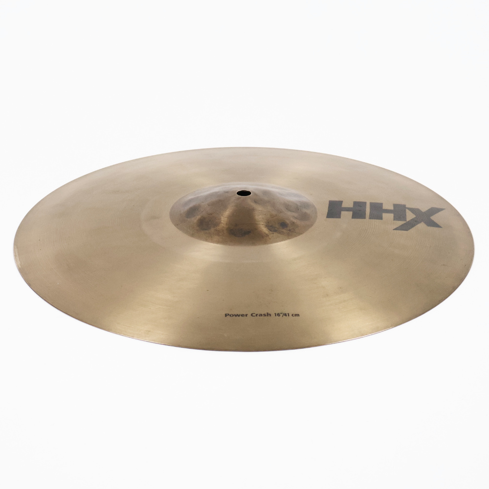 【中古】 クラッシュシンバル セイビアン SABIAN HHX POWER CRASH 16インチ 本体画像 斜め 