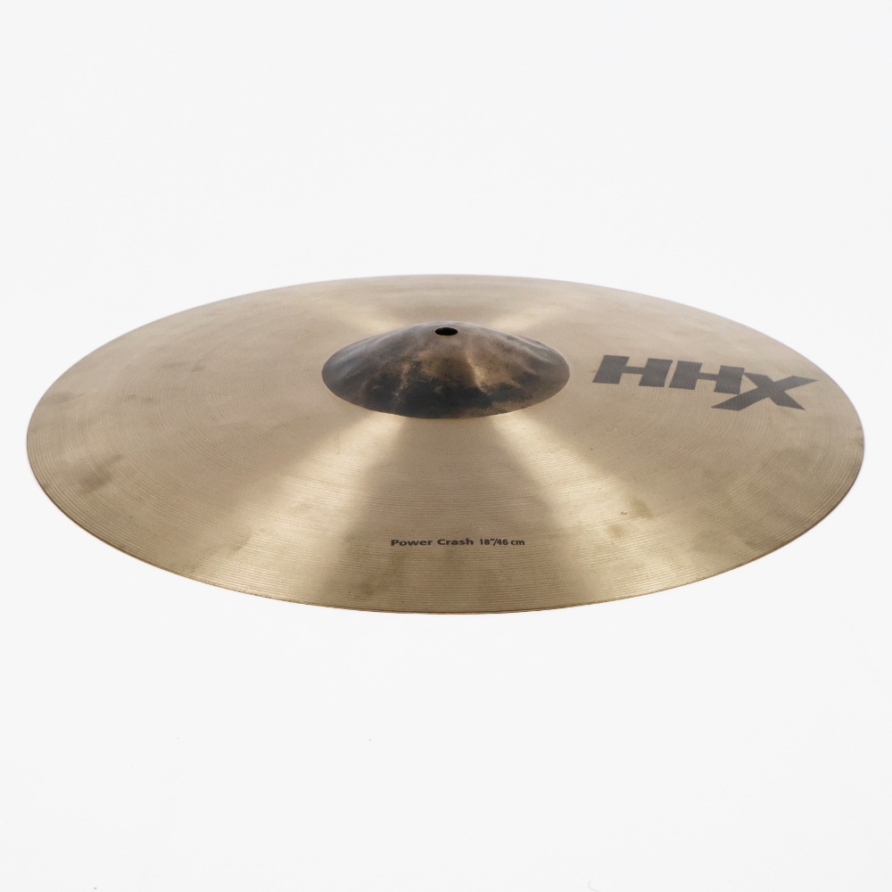 【中古】 クラッシュシンバル セイビアン SABIAN HHX POWER CRASH 18インチ 本体画像 斜め 
