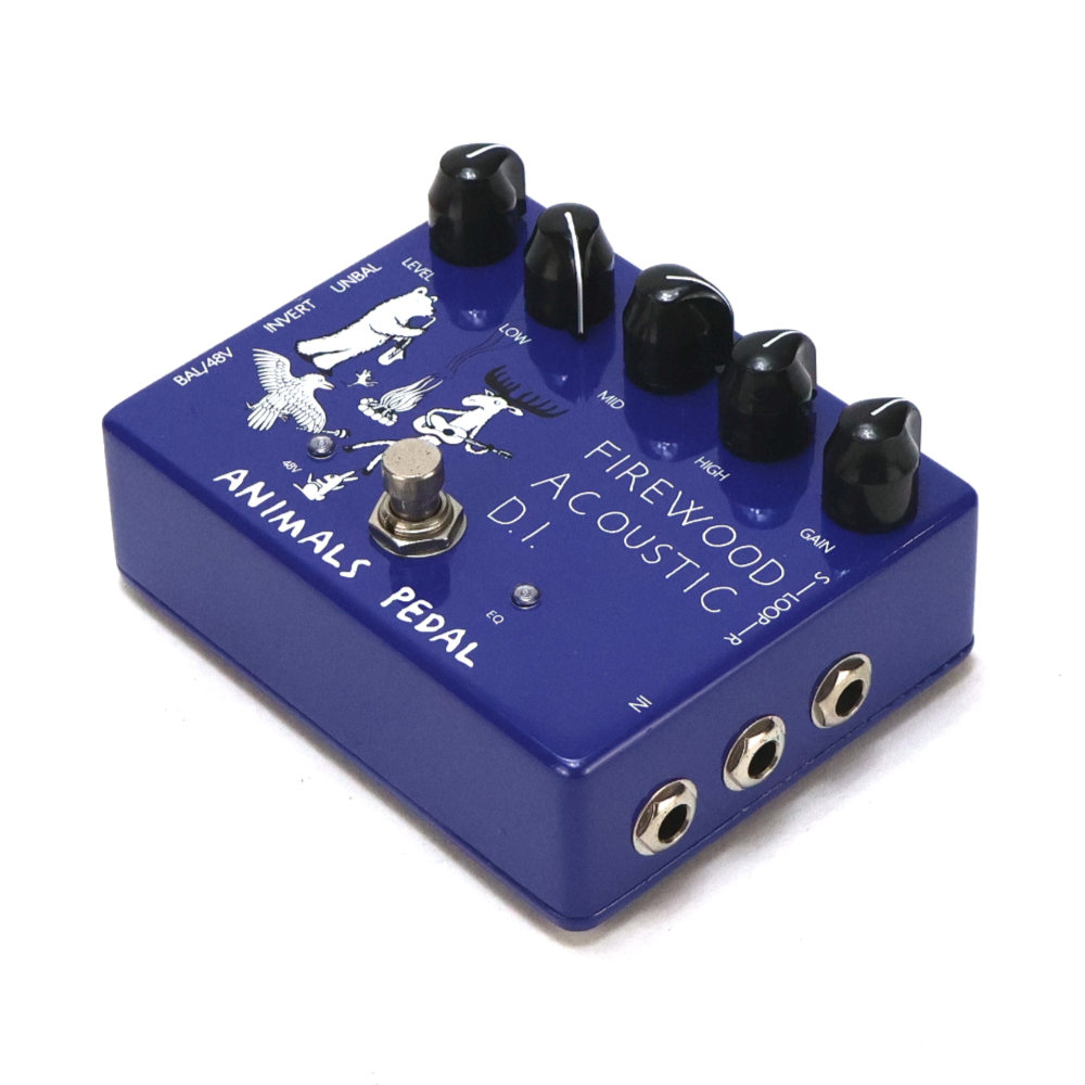 【中古】 Animals Pedal アニマルズペダル Firewood Acoustic D.I. 旧モデル アコースティックギター用エフェクター DI 斜めアングル画像