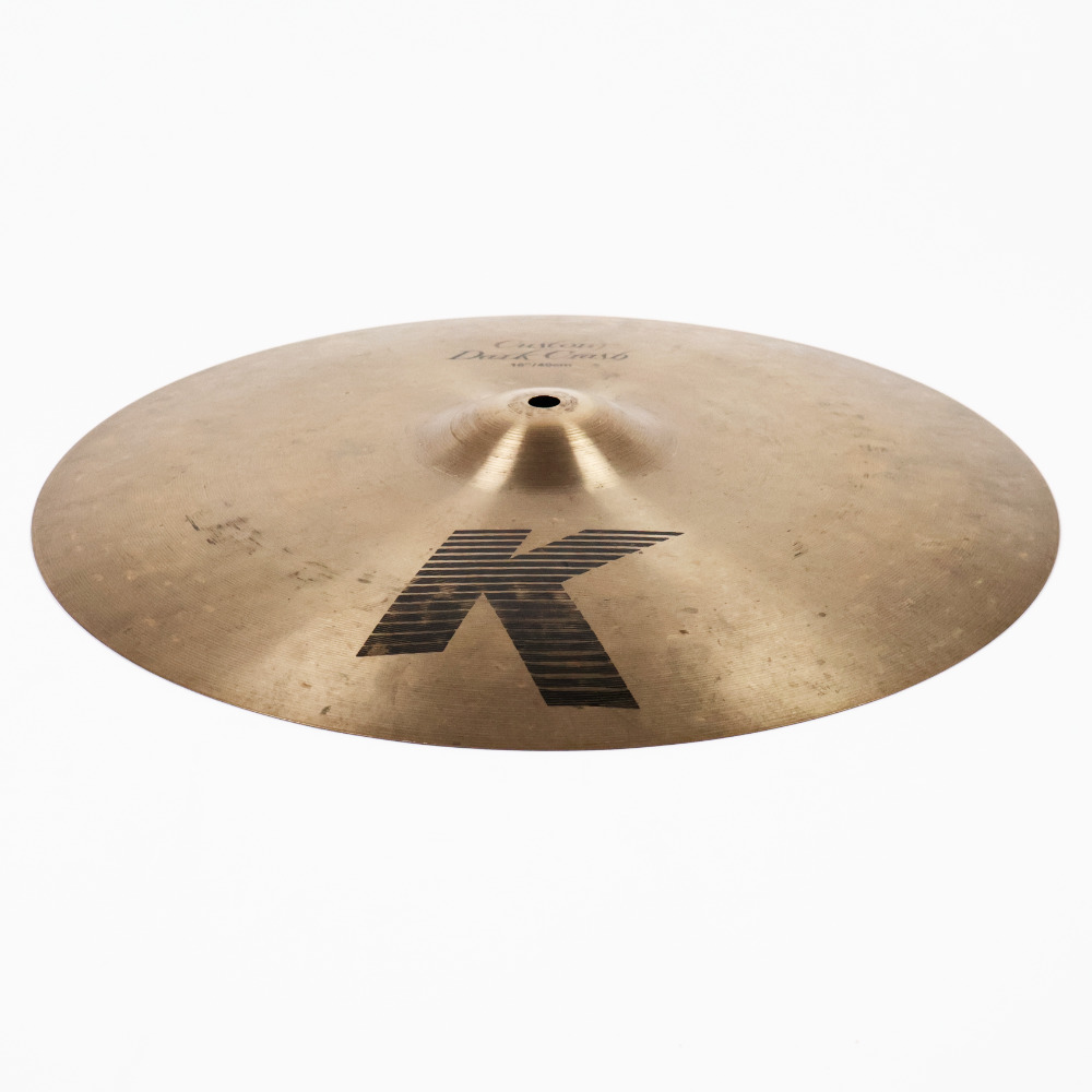 【中古】 クラッシュシンバル ジルジャン ZILDJIAN K.Zildjian Custom Dark Crash 16インチ 本体画像 斜め 