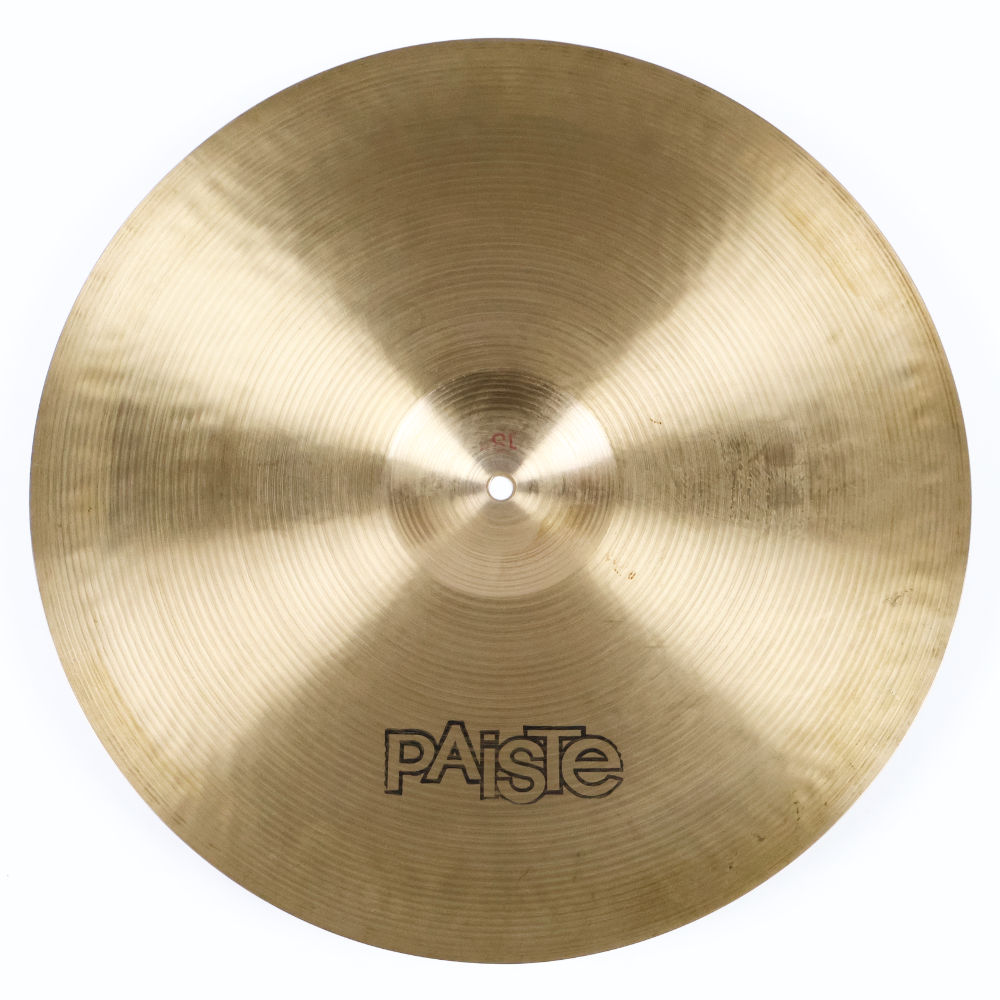 【中古】 ライドシンバル パイステ PAISTE Formula 602 MEDIUM RIDE 18インチ 1970s ビンテージシンバル 本体画像 裏 