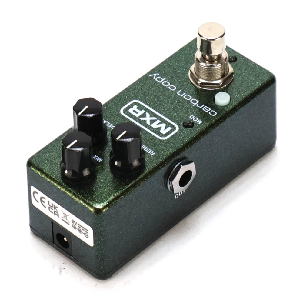 【中古】  アナログディレイ エフェクター MXR M299 Carbon Copy Mini カーボンコピー ミニ ディレイ ギターエフェクター リア斜めアングル画像