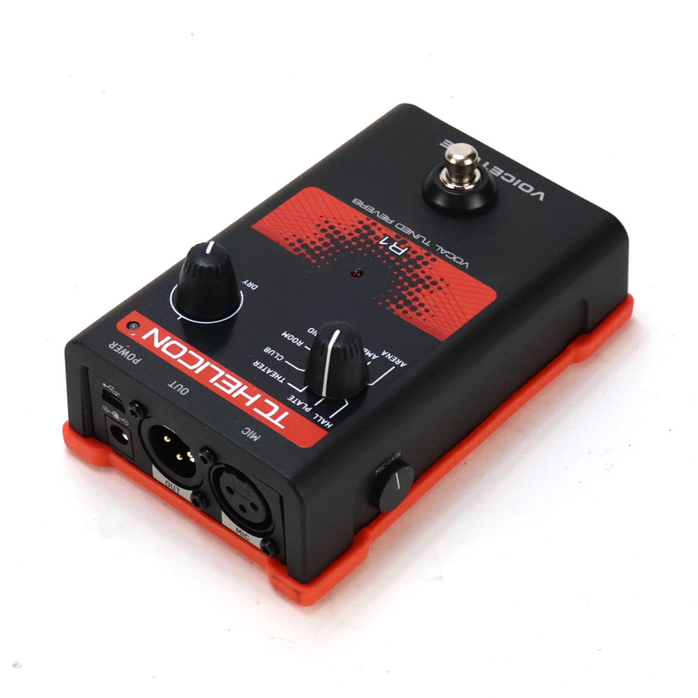 【中古】 リバーブエフェクター ボイストーン TC-HELICON VoiceTone R1 ボーカル用エフェクター リア斜めアングル画像