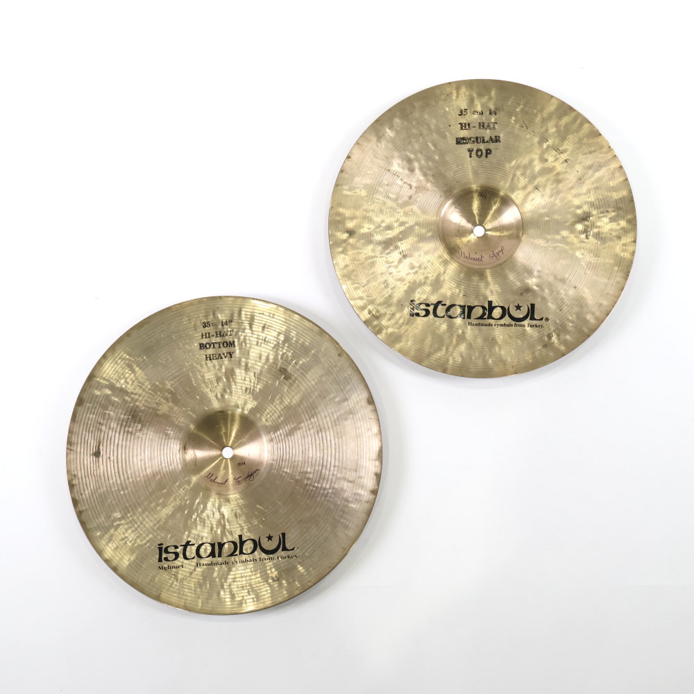 【中古】 ハイハットシンバル ペア イスタンブール メメット istanbul Mehmet Regular（TOP） Heavy（BOTTON）HI-HATS 14インチ ペア 詳細画像